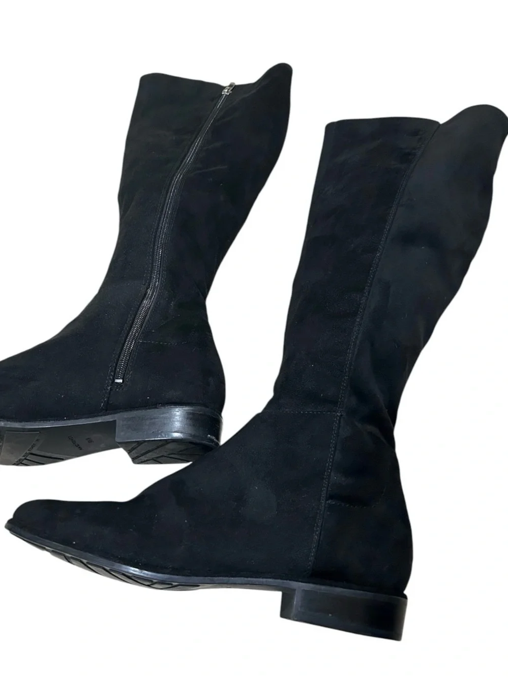 Marc Fisher Women’s Black Tall Over The Knee Boots Size 9.5M Faux Suede Side Zip